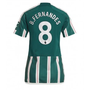 Maillot de foot Manchester United Bruno Fernandes #8 Extérieur Femmes 2023-24 Manches Courte
